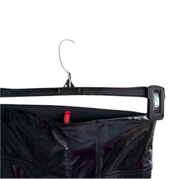 SPANX Shape Style Faux Leather Patent Leggings - Picture 8 of 9